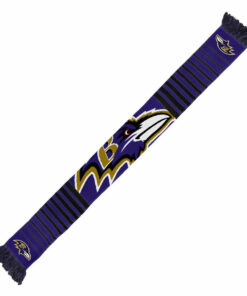 Unisex Baltimore Ravens Big Logo Graphic Scarf for Sports Fans