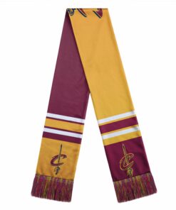 Unisex Cleveland Cavaliers Color Block Big Logo Graphic Scarf for Sports Fans