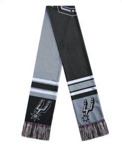 Unisex San Antonio Spurs Color Block Big Logo Graphic Scarf for Sports Fans