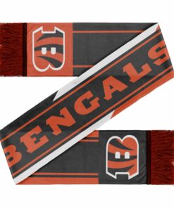Unisex Cincinnati Bengals Colorwave Wordmark Graphic Scarf for Sports Fans