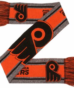 Unisex Philadelphia Flyers Gray Big Logo Graphic Scarf for Sports Fans