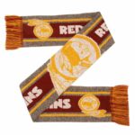 Unisex Washington Football Team Gray Big Logo Graphic Scarf for Football Fans