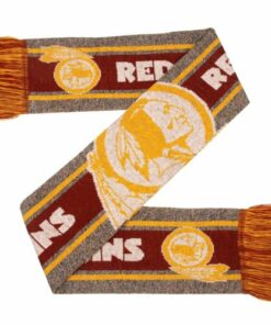Unisex Washington Football Team Gray Big Logo Graphic Scarf for Football Fans
