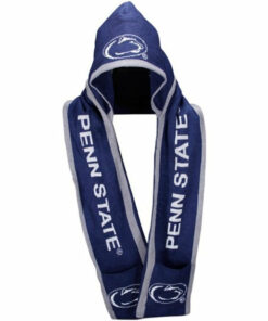 Unisex Penn State Nittany Lions Knit Team Hooded Graphic Scarf for Sports Fans