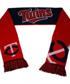 Unisex Minnesota Twins Split Logo Graphic Scarf for Sports Fans