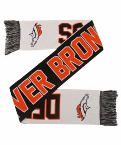 Unisex Denver Broncos Wordmark Graphic Scarf for Football Fans