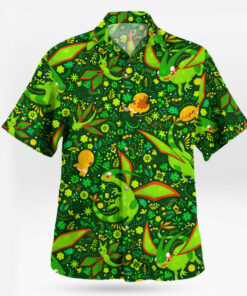 Flygon Torchic Emerald Jungle Pokemon Hawaiian Shirt