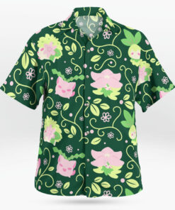 Grass type Pokemon Hawaiian Shirt