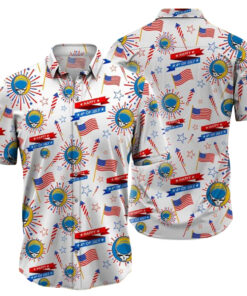 Grateful Dead 4th of July American Flag Patriotic Hawaiian Shirt
