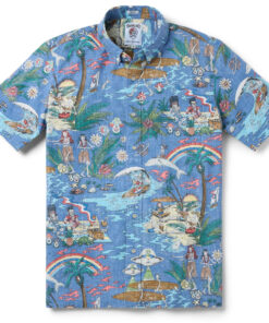 Grateful Dead Far Out Blue Horion Hawaiian Shirt