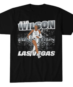 Las Vegas Aces A'ja Wilson Street Ball T-Shirt