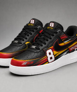 Legend Kyle Busch 8 Graphic Air Force 1 Shoes Sneakers for Racing Fans