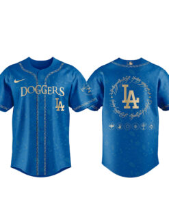 Los Angeles Dodgers The Lord of The Rings 2026 Night Blue Baseball Jersey