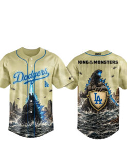 Los Angeles Dodgers x Godzilla 2026 King Of The Monsters Baseball Jersey