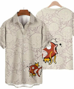 Pokemon Magikarp Aloha Shirt Unique Anime Hawaiian Shirt for Fans