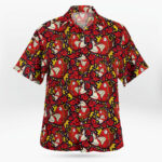 Tropi Pokemon Magikarp Button Up Red Hawaiian Shirt