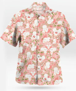 Maushold Smogon Hawaiian Shirt Cute Pink Pattern for Pokemon Fans