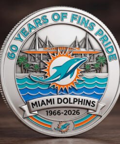 Miami Dolphins Football 60 Years Of Fins Pride Coin
