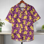 Mimikyu Purple Pattern Pokemon Hawaiian Shirt