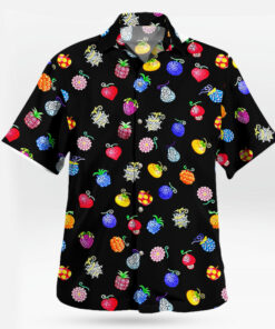 Mini All Devil Fruits Pattern Hawaiian Shirt