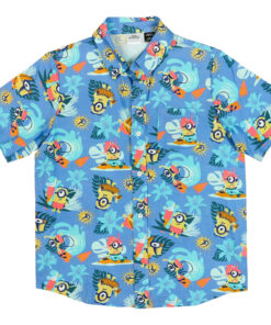 Minions Beach Theme Blue 2026 Hawaiian Shirt