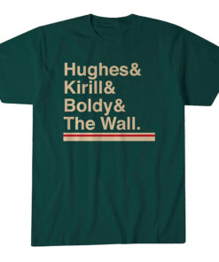 Minnesota Wild Hockey Ampersand Hughes & Kirill & Boldy & The Wall T-Shirt
