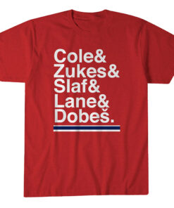 Montreal Hockey Ampersand Cole & Zukes & Slaf & Lane & Dobes T-Shirt