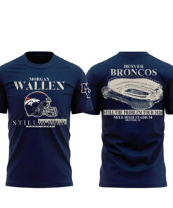 Morgan Wallen x Denver Broncos Still The Problem Tour 2026 Navy Shirt