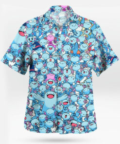 Anime Mudkip Pokemon Blue Hawaiian Shirt