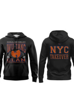 Unisex New York Knicks x Wu-Tang Clan 2026 NYC Takeover Hoodie for Basketball Fans