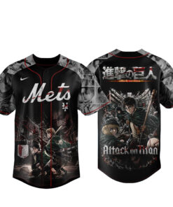 New York Mets x Attack on Titan 2026 Baseball Jersey
