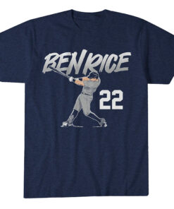New York Yankees Ben Rice Slugger Swing Number T-Shirt