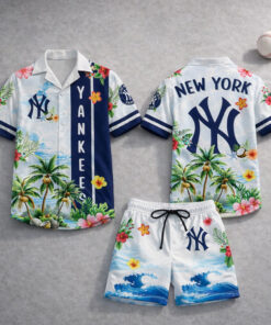 New York Yankees Summer 2026 Hawaiian Shirt and Shorts