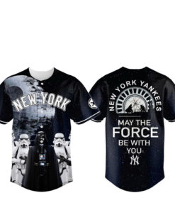 New York Yankees x Star Wars Night 2026 May The Force Be With You Baseball Jersey