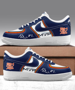 Oklahoma City Thunder Shai Gilgeous Back to Back 2026 MVP Navy Air Force 1 Shoes Sneakers