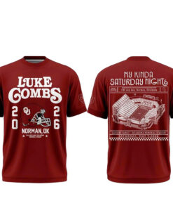 Oklahoma Sooners 2026 Luke Combs My Kinda Saturday Night Tour Shirt