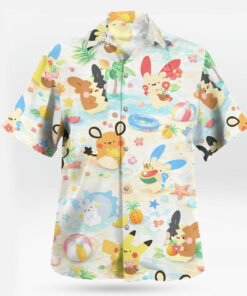 Pastel Pokemon Beach Party Kawaii Hawaiian Shirt