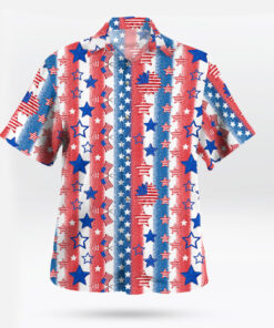 Patriotic American Flag Hawaiian Shirt Independence Day