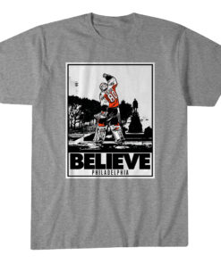 Philadelphia Flyers Dan Vladar Believe Poster T-Shirt