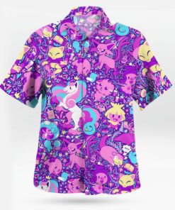 Pink Pokemon Hawaiian Shirt Step Into a Pink Fantasy World
