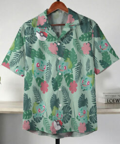 Pokemon Bulbasaur Tropical Green Hawaii Shirt