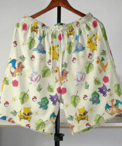 Pokémon Classic Characters Tropical Swim Shorts