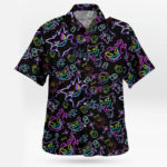 Pokemon Gengar Pattern Aloha Shirt Unique Anime Hawaiian Shirt for Fans