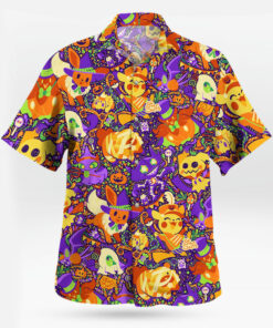 Pokemon Halloween Party Shirt Eevee Pikachu Mimikyu Design