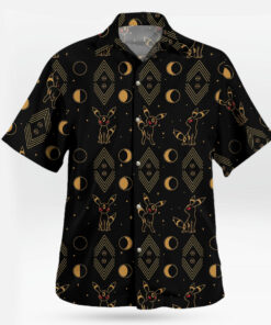 Pokémon Umbreon Moon Phase Tropical Hawaiian Shirt