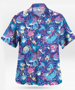 Pokemon Water-Type Sea Breeze Aloha Pattern Hawaiian Shirt