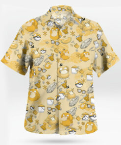 Pokemon Psyduck Summer Mood Hawaiian Shirt Yellow Funny & Relaxed Pokémon Vibes