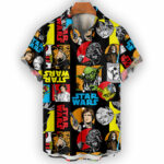Retro Star Wars Hawaiian Shirt Color Pop Comic Style