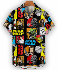 Retro Star Wars Hawaiian Shirt Color Pop Comic Style