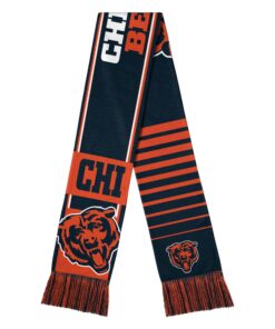 Unisex Chicago Bears National Football League Reversible Thematic Scarf for Football Fans